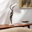 Contract furniture - Blackened Silver Abstract Sculpture - www.oroatrade.com