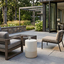 Modern European furniture - Ceramic Cylindrical Outdoor Stool - www.oroatrade.com
