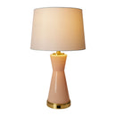 Contract furniture - Pink Glass Accent Table Lamp - www.oroatrade.com