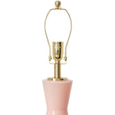 Contract furniture - Pink Glass Accent Table Lamp - www.oroatrade.com