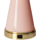 Contract furniture - Pink Glass Accent Table Lamp - www.oroatrade.com