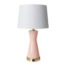 Contract furniture - Pink Glass Accent Table Lamp - www.oroatrade.com