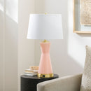 Contract furniture - Pink Glass Accent Table Lamp - www.oroatrade.com
