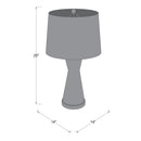 Contract furniture - Pink Glass Accent Table Lamp - www.oroatrade.com