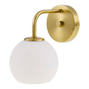 Contract furniture - Gold Clear Glass Wall Lamp - www.oroatrade.com