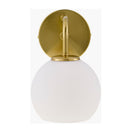 Contract furniture - Gold Clear Glass Wall Lamp - www.oroatrade.com