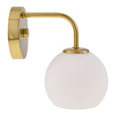 Contract furniture - Gold Clear Glass Wall Lamp - www.oroatrade.com