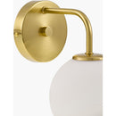 Contract furniture - Gold Clear Glass Wall Lamp - www.oroatrade.com