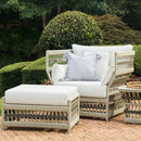 Hospitality furniture - Cream Aluminum Outdoor Accent Chair - www.oroatrade.com