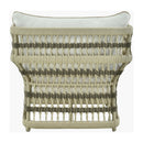 Hospitality furniture - Cream Aluminum Outdoor Accent Chair - www.oroatrade.com