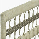 Hospitality furniture - Cream Aluminum Outdoor Accent Chair - www.oroatrade.com