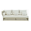 Hospitality furniture - Cream Aluminum Outdoor Left-Armed Sofa - www.oroatrade.com