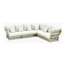 Hospitality furniture - Cream Aluminum Outdoor Sectional Sofa - www.oroatrade.com