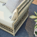 Hospitality furniture - Cream Aluminum Outdoor Sectional Sofa - www.oroatrade.com