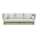 Hospitality furniture - Cream Aluminum Outdoor Sectional Sofa - www.oroatrade.com