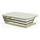 Contract furniture - Cream Aluminum Outdoor Coffee Table - www.oroatrade.com
