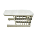 Contract furniture - Cream Aluminum Outdoor Coffee Table - www.oroatrade.com