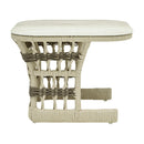 Modern European furniture - Cream Aluminum Outdoor End Table - www.oroatrade.com