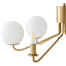 Contract furniture - 6-Light White Glass Orbs Chandelier - www.oroatrade.com