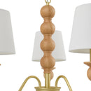Modern European furniture - 5-Light Linen Classic Chandelier - www.oroatrade.com