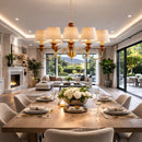 Modern European furniture - 5-Light Linen Classic Chandelier - www.oroatrade.com
