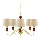 Modern European furniture - 5-Light Linen Classic Chandelier - www.oroatrade.com