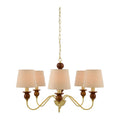 Modern European furniture - 5-Light Linen Classic Chandelier - www.oroatrade.com
