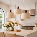 Contract furniture - 3-Light Linen Chandelier - www.oroatrade.com