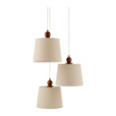Contract furniture - 3-Light Linen Chandelier - www.oroatrade.com