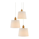 Contract furniture - 3-Light Linen Chandelier - www.oroatrade.com