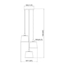 Contract furniture - 3-Light Linen Chandelier - www.oroatrade.com
