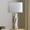 Contract furniture - Cream Shell Accent Table Lamp - www.oroatrade.com