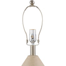 Contract furniture - Beige Ceramic Geometrical Table Lamp - www.oroatrade.com
