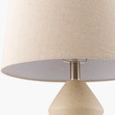 Contract furniture - Beige Ceramic Geometrical Table Lamp - www.oroatrade.com