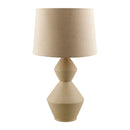 Contract furniture - Beige Ceramic Geometrical Table Lamp - www.oroatrade.com