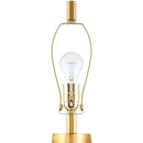 Hospitality furniture - Gold Faceted Base Table Lamp - www.oroatrade.com