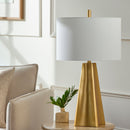 Hospitality furniture - Gold Faceted Base Table Lamp - www.oroatrade.com