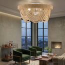 Contract furniture - Wooden Beads Cascade Chandelier - www.oroatrade.com
