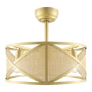 Contract furniture - Gold Framed Rattan Chandelier - www.oroatrade.com