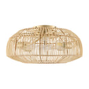 Contract furniture - Rattan Cane 4-Light Chandelier - www.oroatrade.com