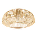 Contract furniture - Rattan Cane 4-Light Chandelier - www.oroatrade.com