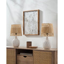 Contract furniture - Woven Seagrass Ceramic Table Lamp (Set of 2) - www.oroatrade.com