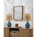 Contract furniture - Woven Seagrass Ceramic Table Lamp (Set of 2) - www.oroatrade.com