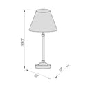Contract furniture - Tan Rattan Accent Table Lamp - www.oroatrade.com