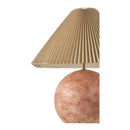 Contract furniture - Pleated Linen Cement Table Lamp - www.oroatrade.com
