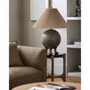 Contract furniture - Pleated Linen Cement Table Lamp - www.oroatrade.com