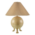 Contract furniture - Pleated Linen Cement Table Lamp - www.oroatrade.com