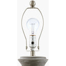 Contract furniture - Gray Ceramic Linen Table Lamp - www.oroatrade.com