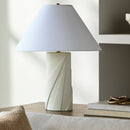 Hospitality furniture - White Concrete Cotton Table Lamp - www.oroatrade.com