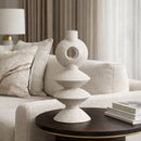 Modern European furniture - Matte Ceramic Geometrical Vase - www.oroatrade.com